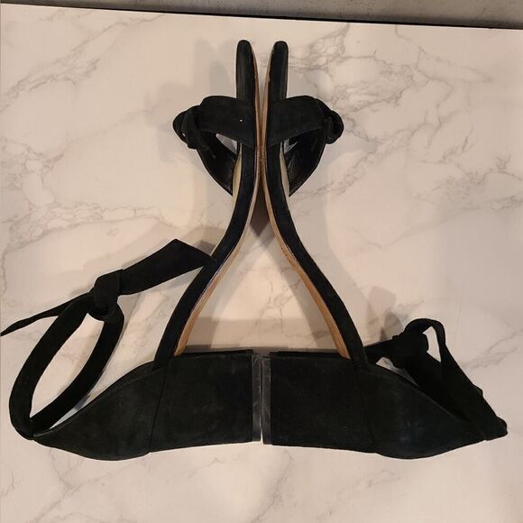 Alexandre Birman Black Suede Clarita Block Sandal, Date Night LBD | 9 (39) - Picture 9 of 16